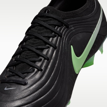 Nike Tiempo Maestro Elite Low Top Fußballschuh für normalen Rasen – Schwarz/Schwarz/Illusion Green