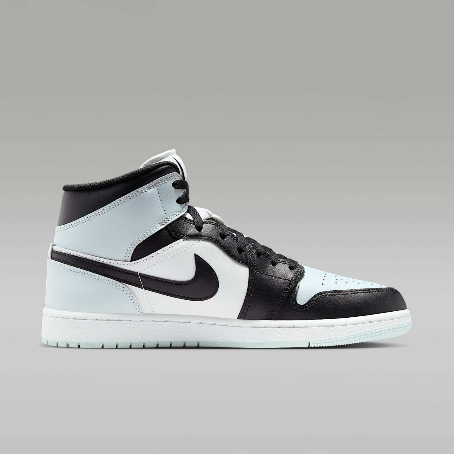 Air Jordan 1 Mid Herrenschuh – Schwarz/Aura/Weiß/Squadron Blue