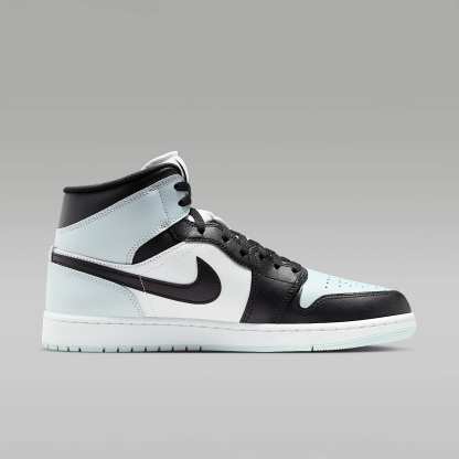 Air Jordan 1 Mid Herrenschuh – Schwarz/Aura/Weiß/Squadron Blue