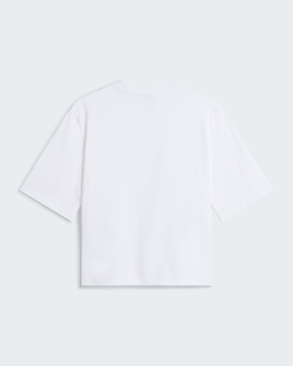 TNF™ Essential Simple Dome Boxy T-Shirt mit lockerer Passform Damen – TNF White