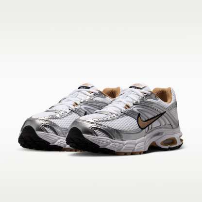 Nike Air Max Moto 2K Schuh mit reflektierenden Akzenten (Damen) – Weiß/Metallic Silver/Schwarz/British Khaki