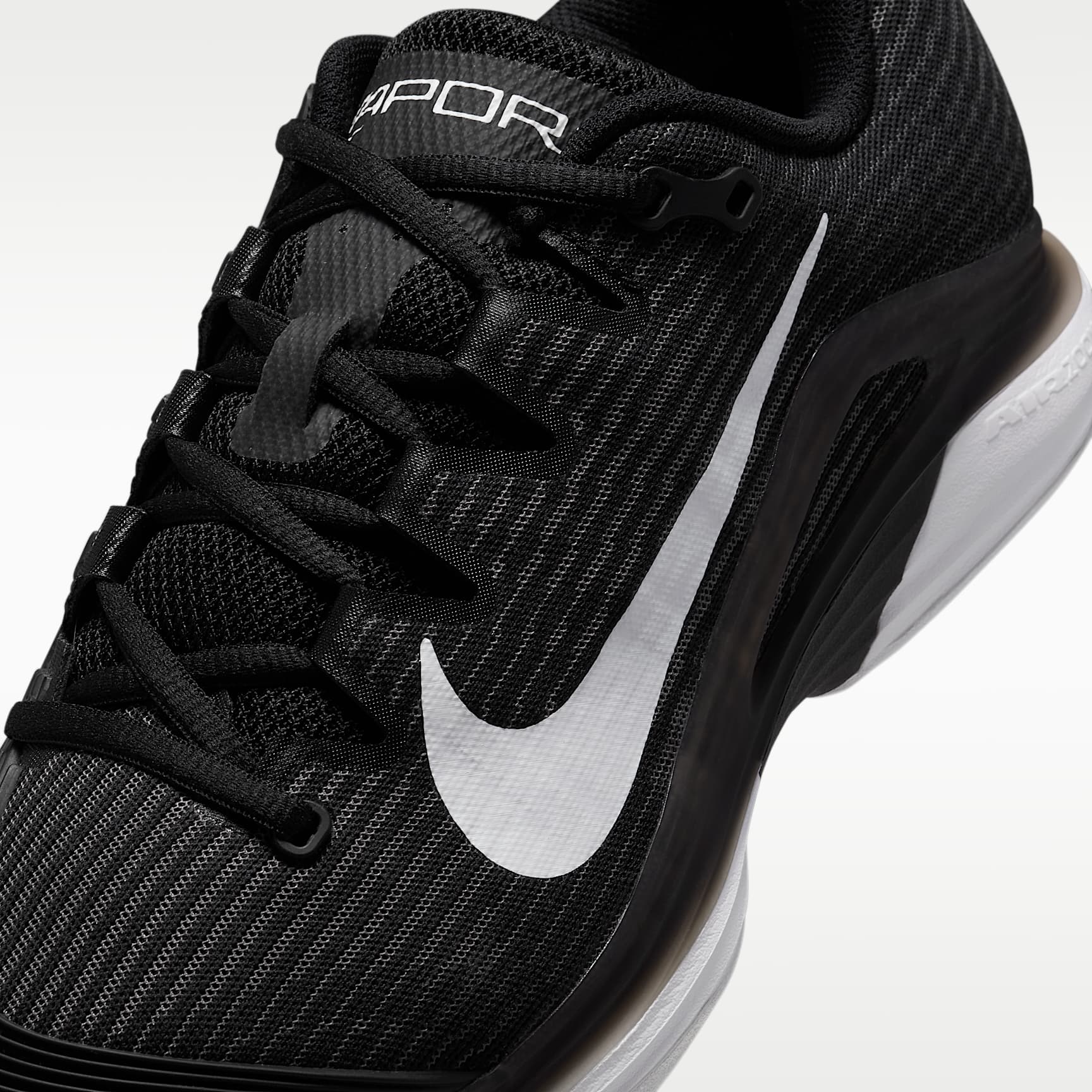 Nike Vapor 12 Clay Court Tennisschuh (Herren) – Schwarz/Dark Smoke Grey/Weiß
