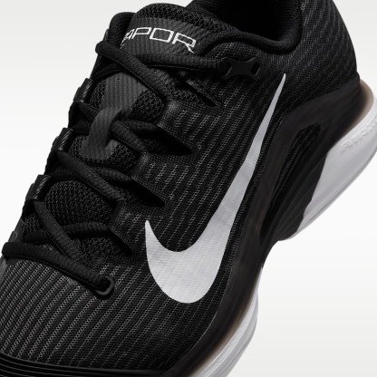 Nike Vapor 12 Clay Court Tennisschuh (Herren) – Schwarz/Dark Smoke Grey/Weiß