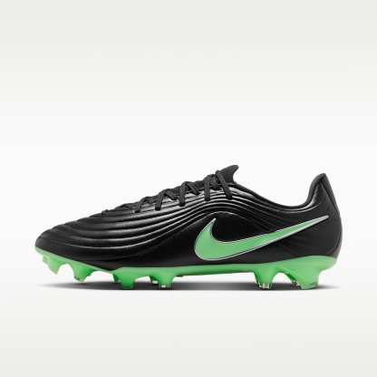 Nike Tiempo Maestro Academy Low Top Fußballschuh für verschiedene Böden – Schwarz/Schwarz/Illusion Green