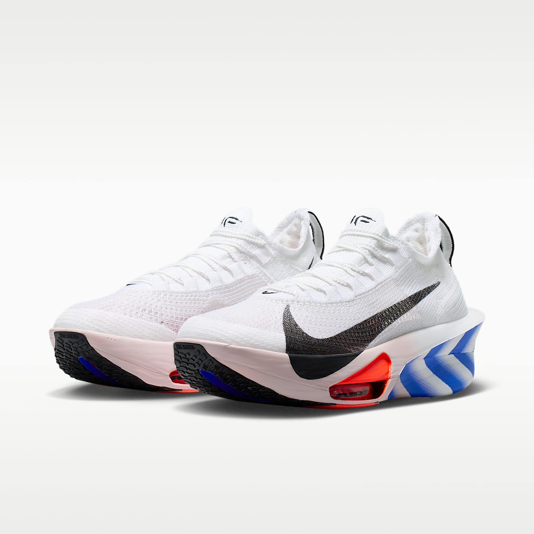 Nike Alphafly 3 Herren-Straßenlaufschuh für Wettkämpfe – Weiß/Platinum Violet/Silt Red/Schwarz