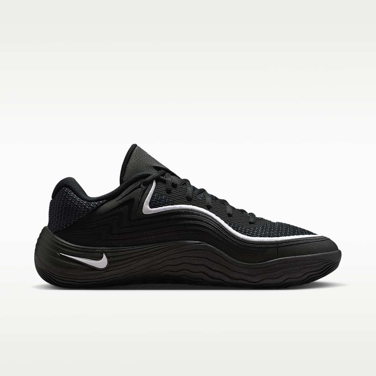 Nike Precision 8 Low Basketballschuh (Herren) – Schwarz/Weiß/Weiß