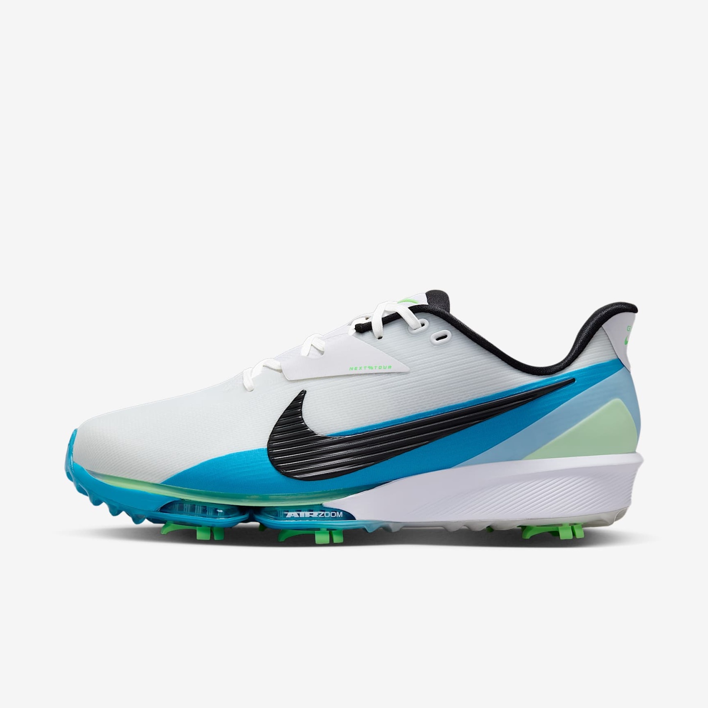 Nike NEXT% TOUR 3 Golfschuh – Weiß/Summit White/Light Current Blue/Schwarz