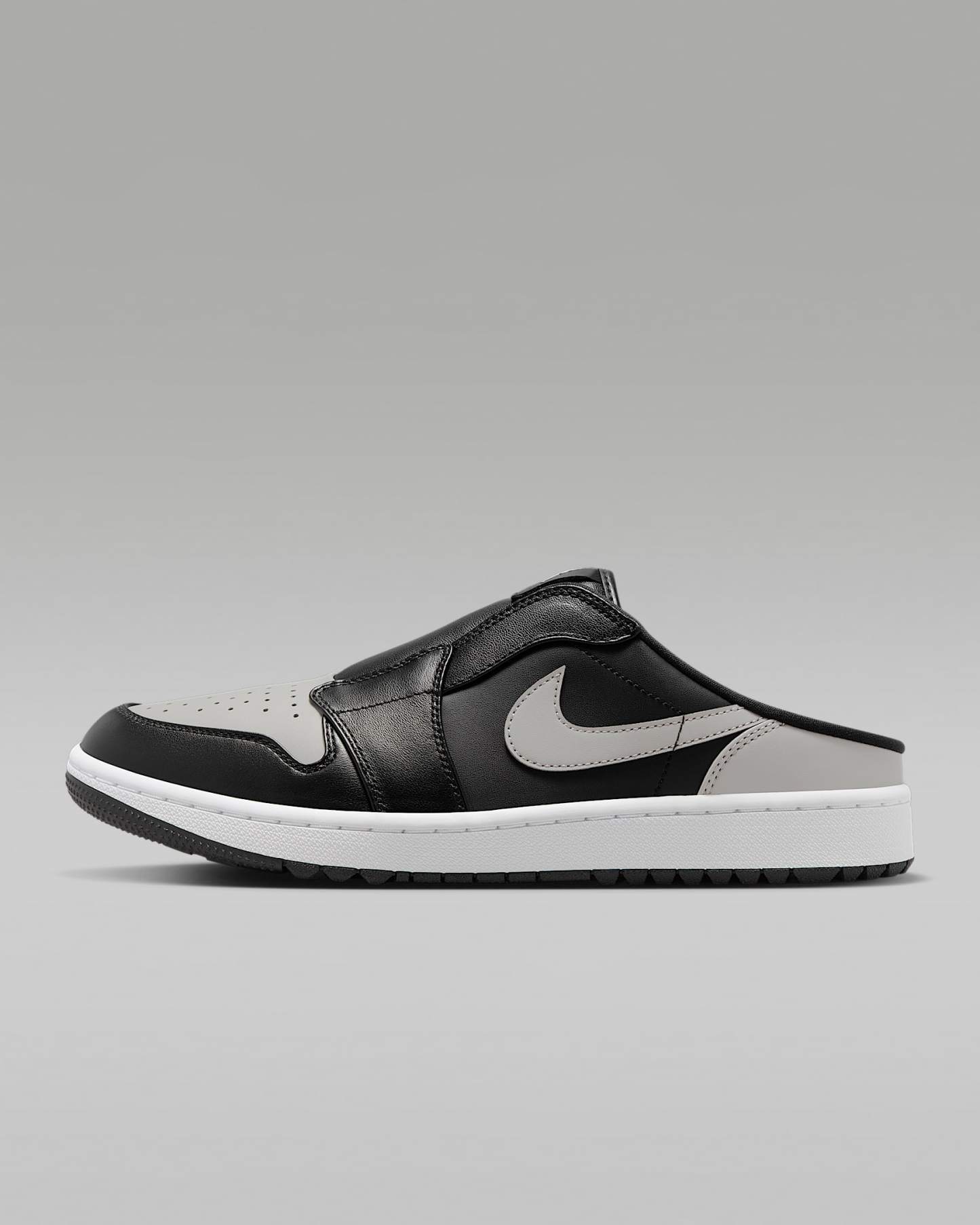Air Jordan Mule Golfschuh – Schwarz/Weiß/Medium Grey