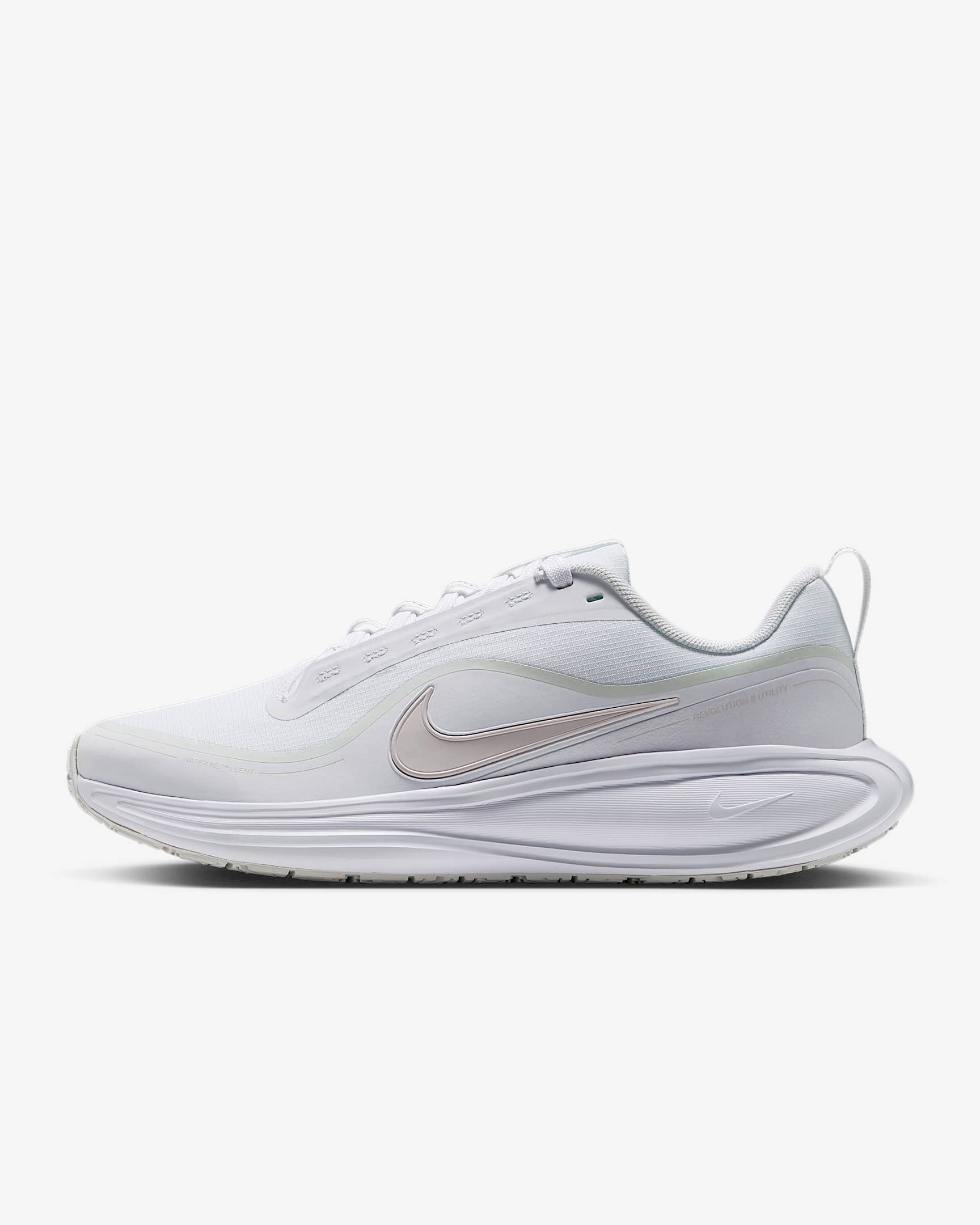 Nike Revolution 8 Utility Straßenlaufschuh (Damen) – Weiß/Off White/Schwarz/Platinum Tint