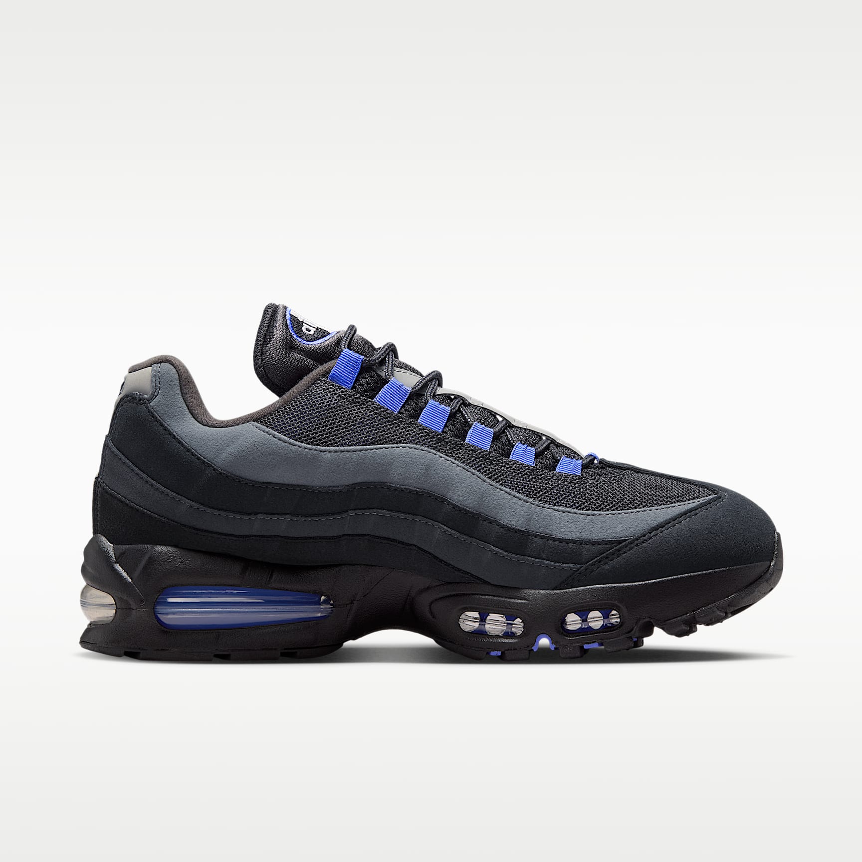 Nike Air Max 95 Big Bubble "OG" Schuh (Herren) – Schwarz/Anthracite/Dark Smoke Grey/Sapphire