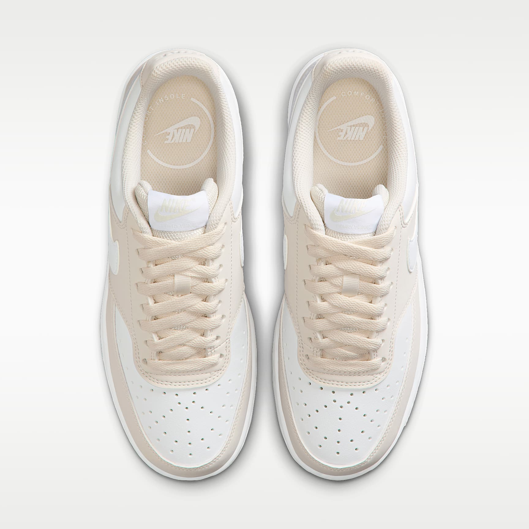 Nike Court Vision Low Schuh (Damen) – Phantom/Weiß