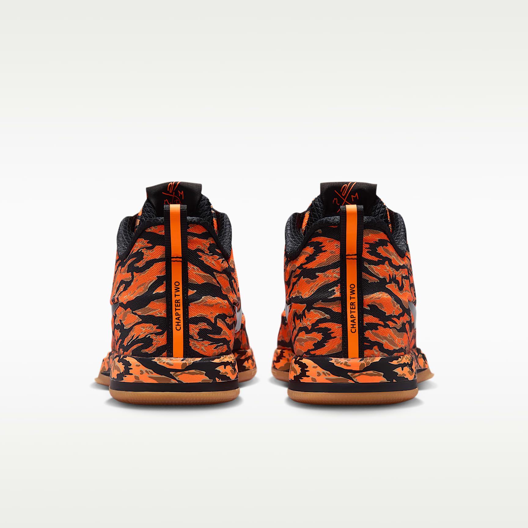 Book 2 "Tiger Camo" Basketballschuh – Schwarz/Total Orange/Flax/Schwarz