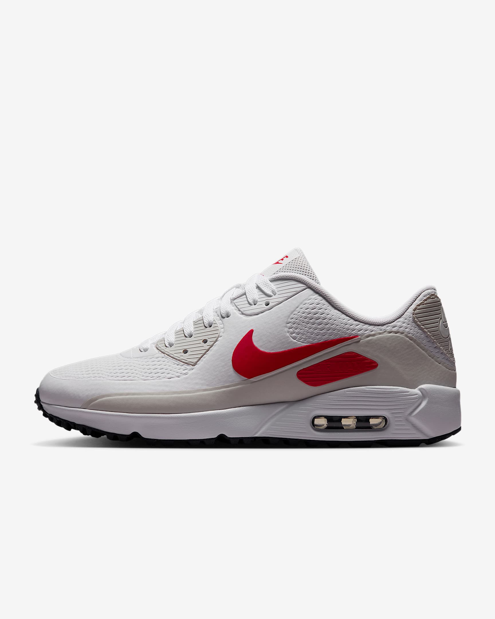 Nike Air Max 90 G Golfschuh – Weiß/Photon Dust/Midnight Navy/Fire Red