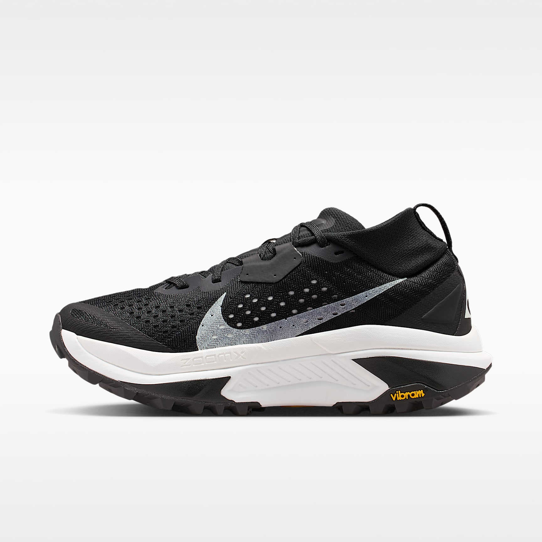 ACG Zegama Trail Traillaufschuh (Damen) – Schwarz/Safety Orange/Anthracite/Summit White