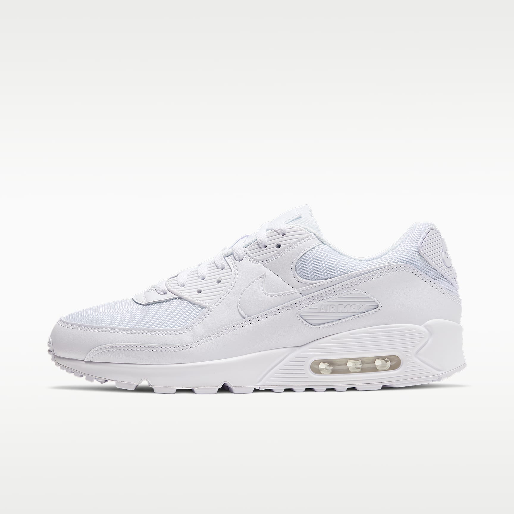 Nike Air Max 90 Herrenschuh – Weiß/Weiß/Wolf Grey/Weiß