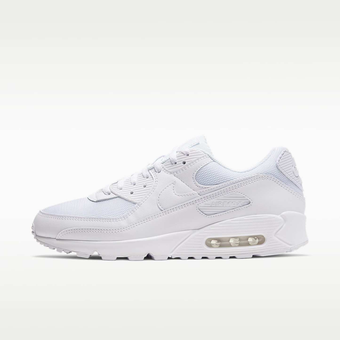 Nike Air Max 90 Herrenschuh – Weiß/Weiß/Wolf Grey/Weiß