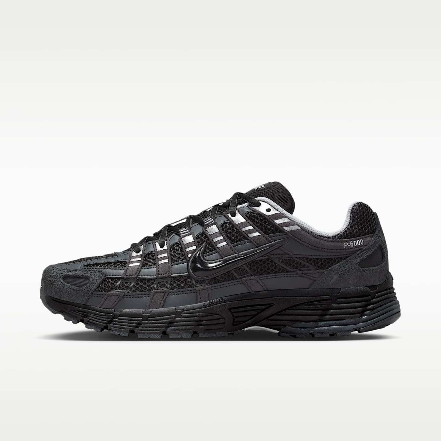 Nike P-6000 Wildlederschuhe (Herren) – Anthracite/Chrome/Metallic Silver/Schwarz