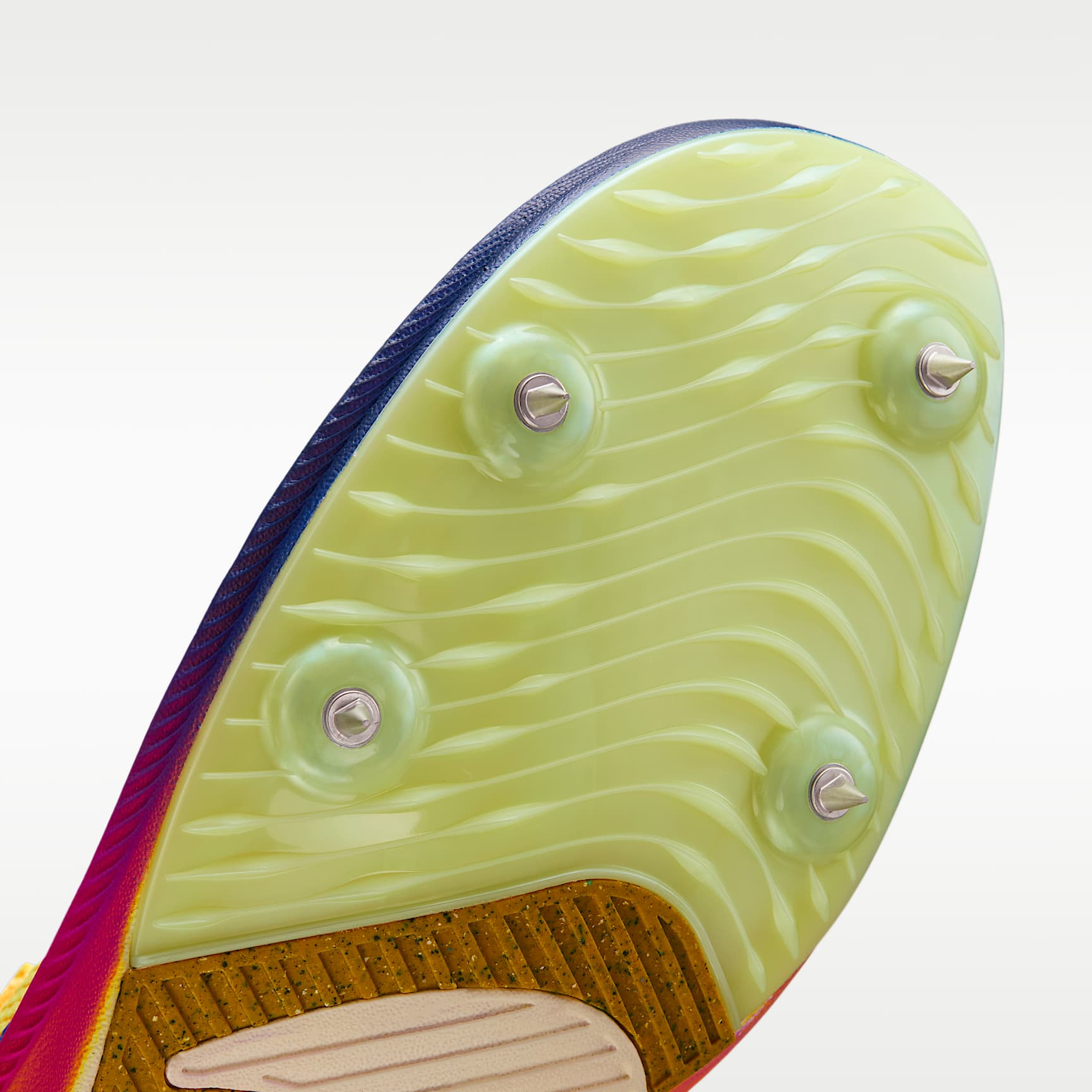 Nike Zoom Rival Distance Track & Field Langstrecken-Spike – Citron Pulse/Hyper Violet/Volt Glow/Indigo Burst