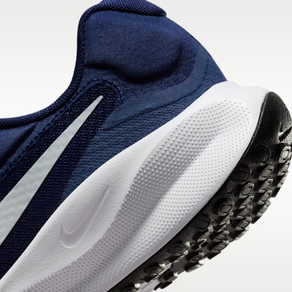 Nike Revolution 7 Straßenlaufschuh für Herren – Midnight Navy/Schwarz/Weiß/Pure Platinum
