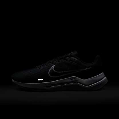 Nike Downshifter 12 Herren-Laufschuh – Schwarz/Dark Smoke Grey/Pure Platinum/Weiß