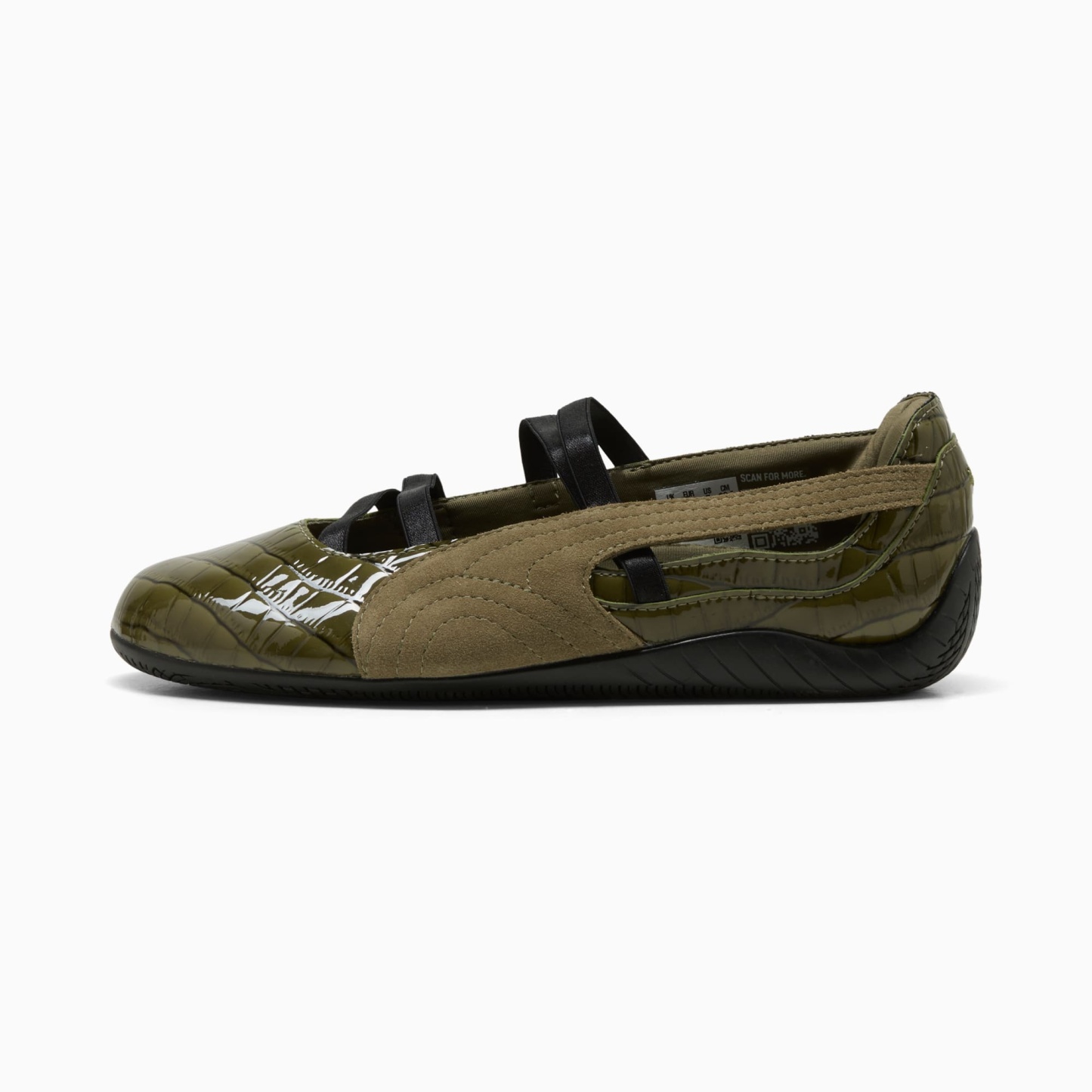 Speedcat Ballet Croc-Texture Sneakers Damen - PUMA Olive-PUMA Black