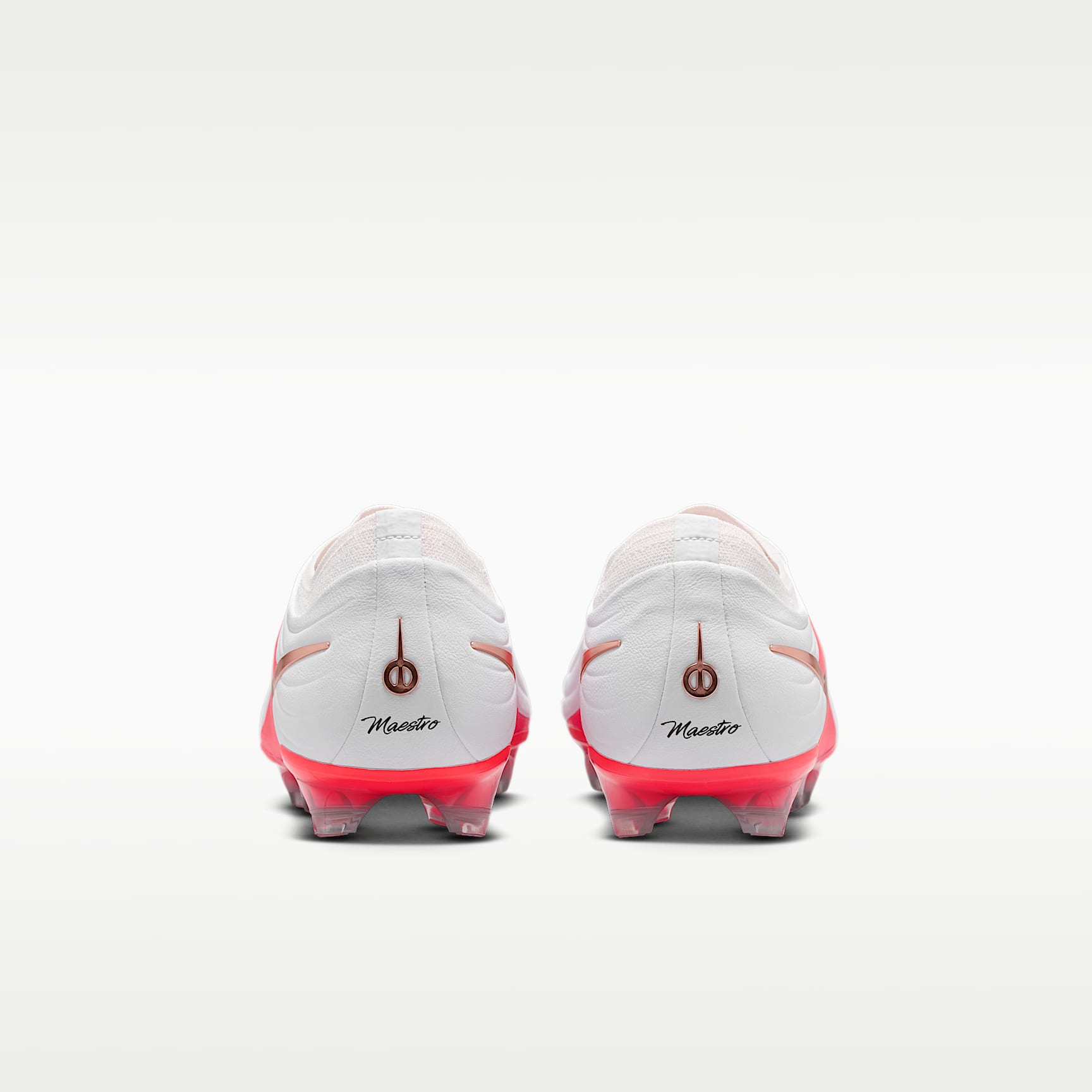 Nike Tiempo Maestro Elite Low Top Fußballschuh für normalen Rasen – Weiß/Bright Crimson/Blur