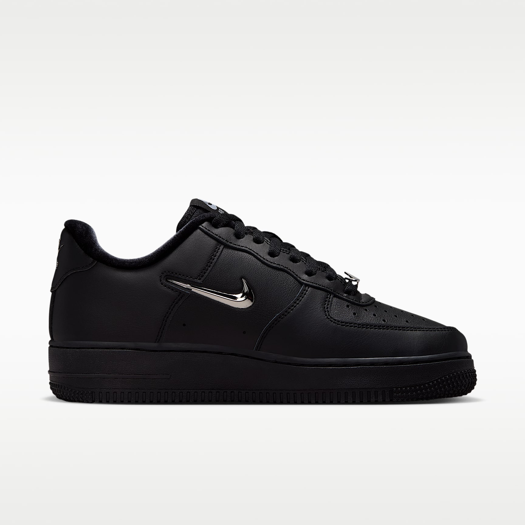 Nike Air Force 1 '07 Schuh (Damen) – Schwarz/Wolf Grey/Metallic Silver