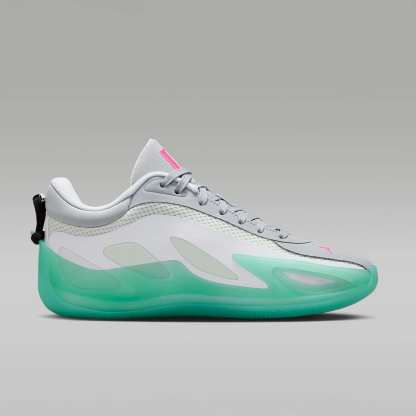 Jordan Heir Series 2 "Seafoam" Basketballschuh – Weiß/Metallic Silver/Pink Blast/Light Pumice