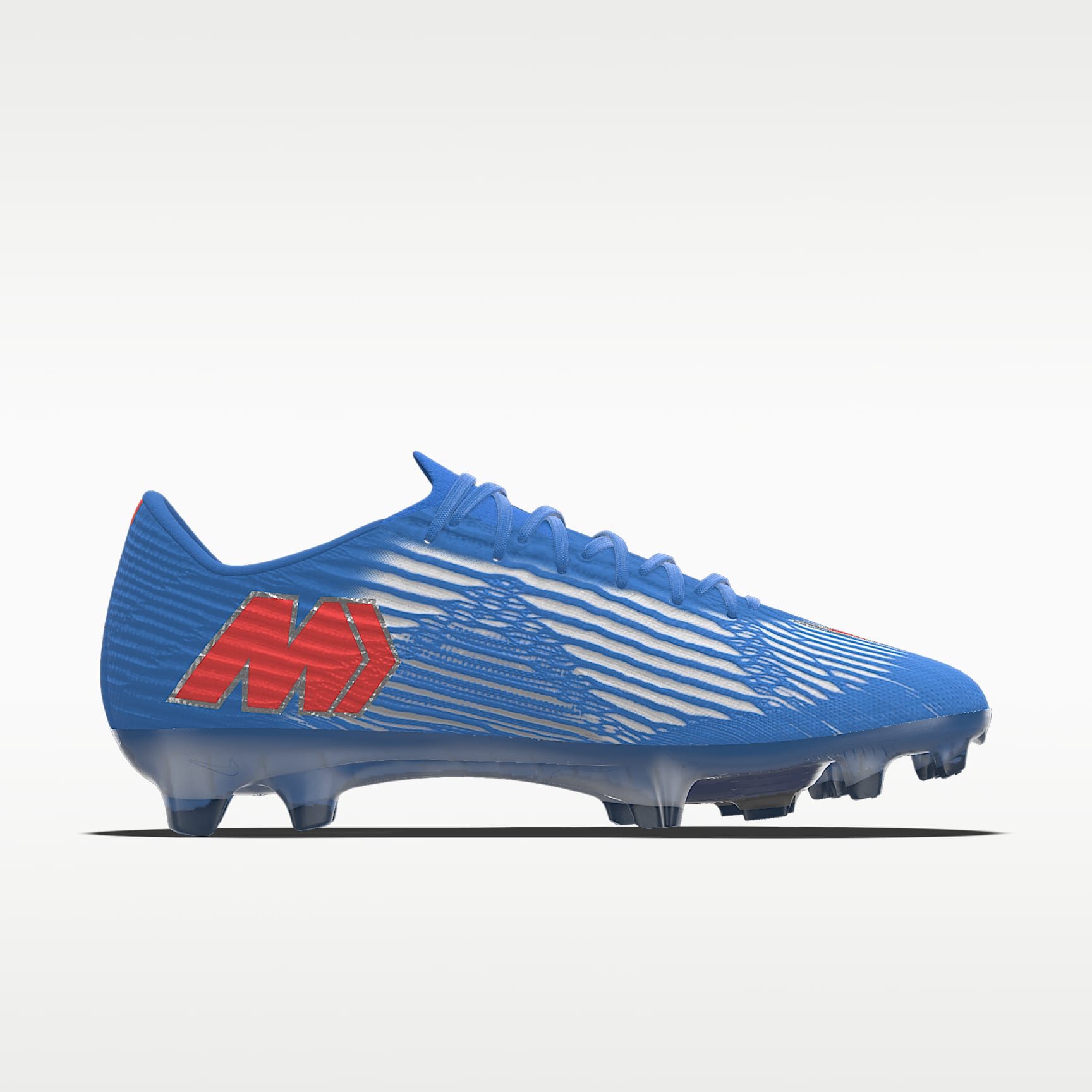 Nike Mercurial Superfly 11 Elite By You personalisierbarer Low-Top-Fußballschuh für normalen Rasen – Light Photo Blue/Light Photo Blue