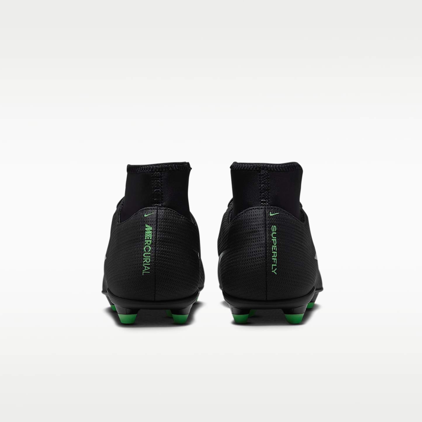 Nike Mercurial Superfly 11 Club High-Top-Fußballschuh für verschiedene Böden – Schwarz/Schwarz/Illusion Green