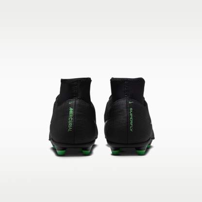 Nike Mercurial Superfly 11 Club High-Top-Fußballschuh für verschiedene Böden – Schwarz/Schwarz/Illusion Green