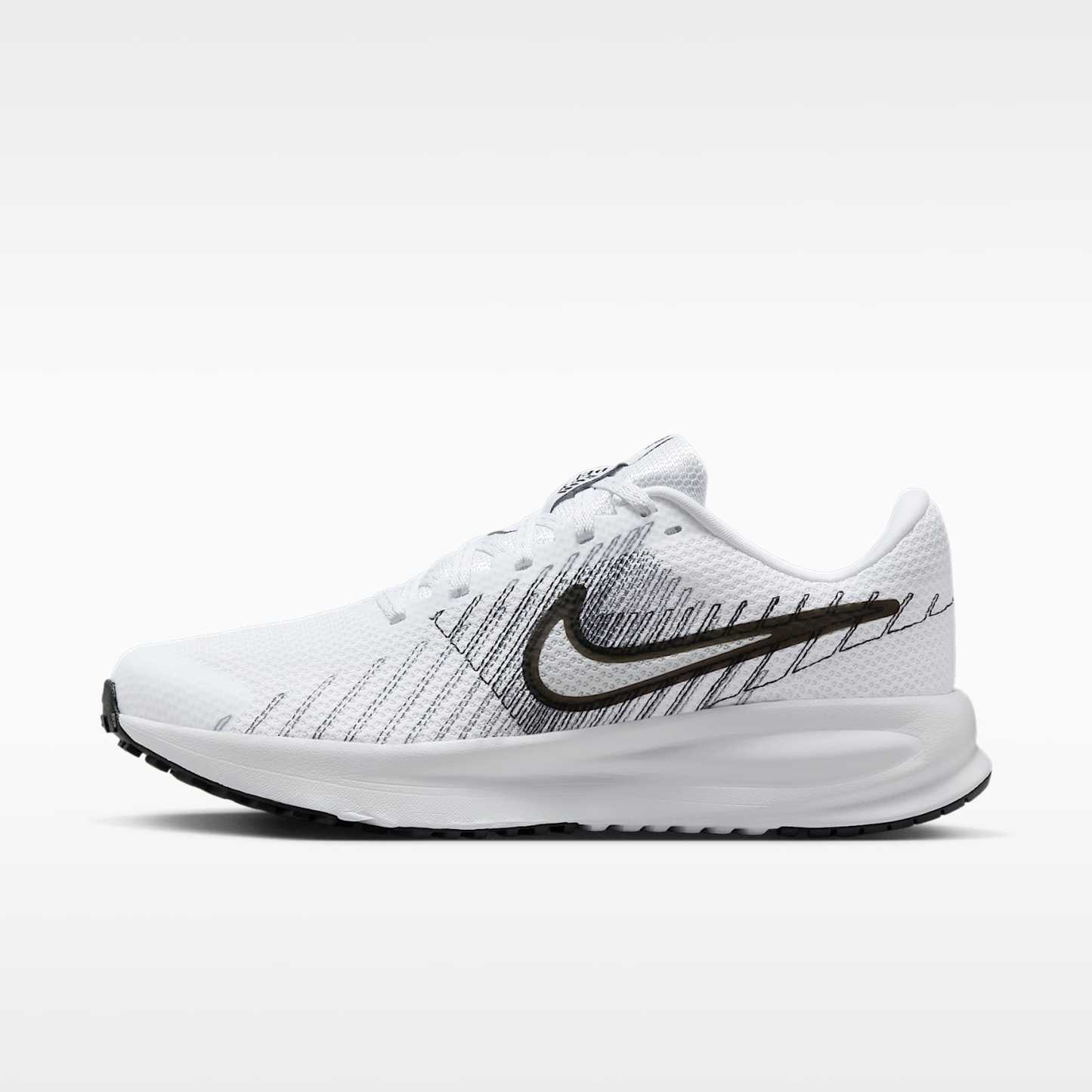 Nike Run Defy Straßenlaufschuh (Damen) – Weiß/Smoke Grey/Schwarz