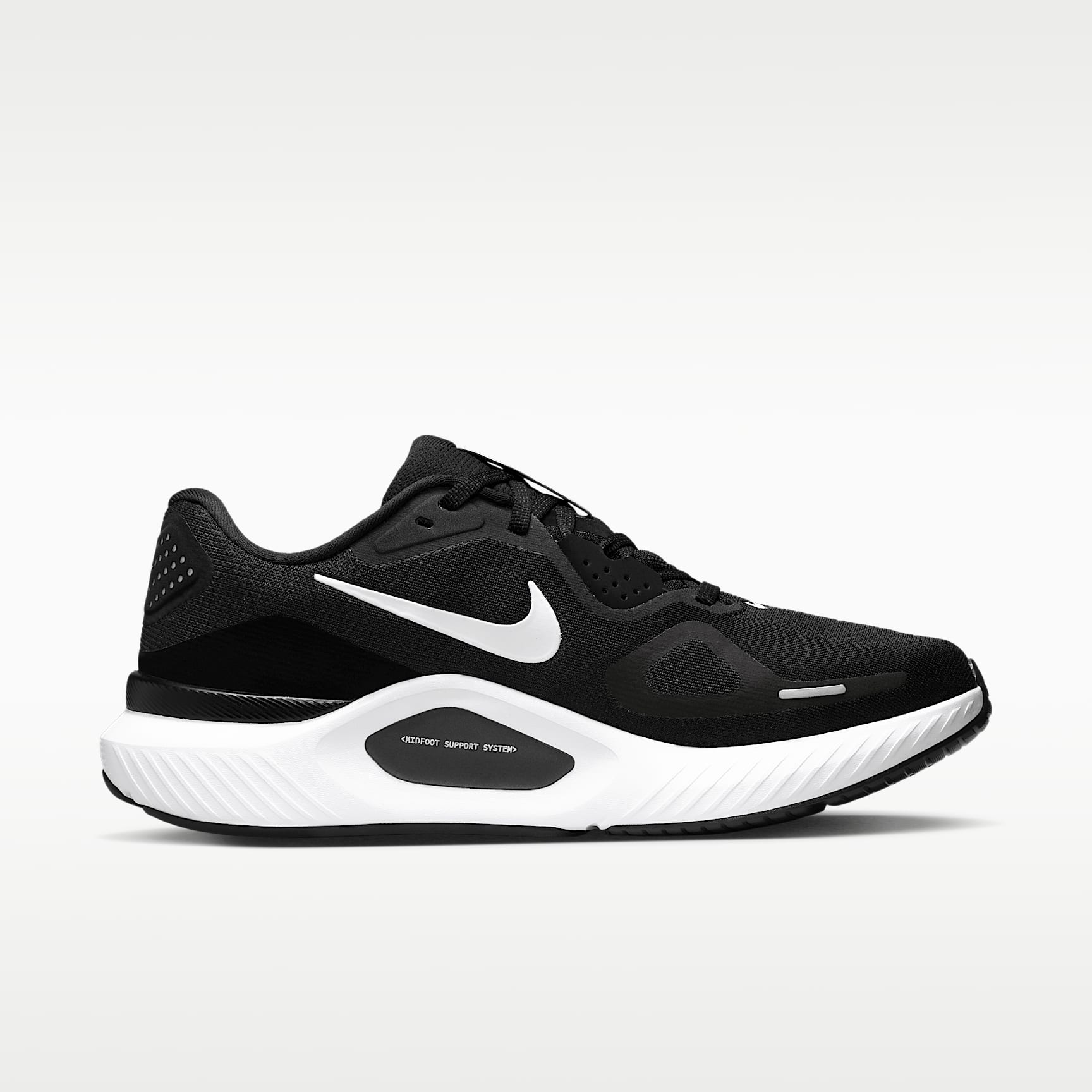 Nike Structure 26 Straßenlaufschuh (Damen) – Schwarz/Cool Grey/Metallic Silver/Weiß