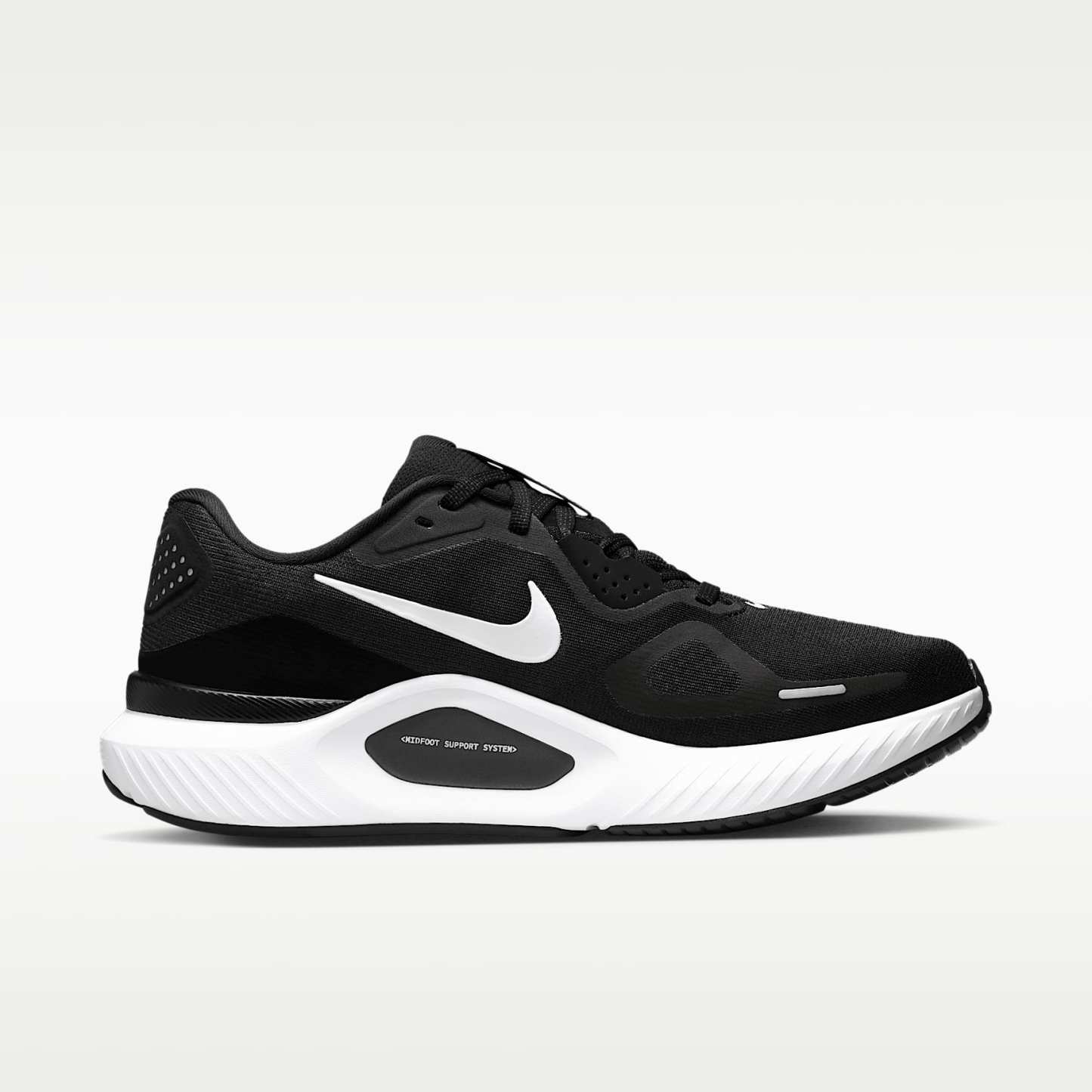 Nike Structure 26 Straßenlaufschuh (Damen) – Schwarz/Cool Grey/Metallic Silver/Weiß