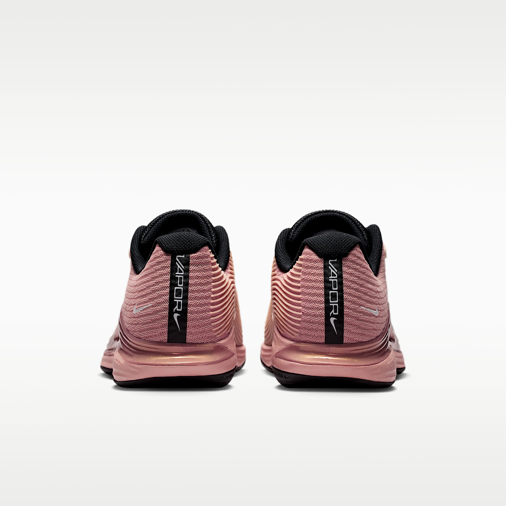 Nike Vapor 12 PRM Tennisschuhe für den Clay Court (Damen) – Metallic Red Bronze/Pure Platinum/Schwarz