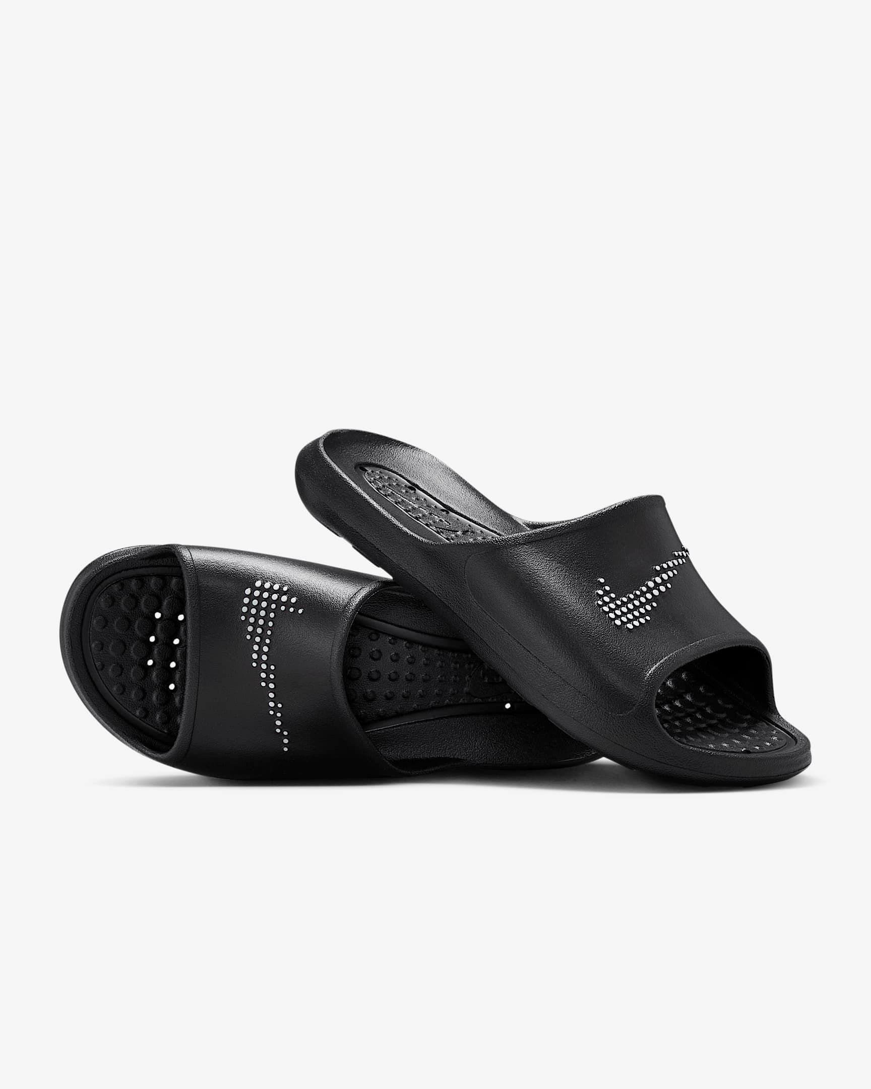 Nike Victori One Herren-Badeslipper – Schwarz/Schwarz/Weiß