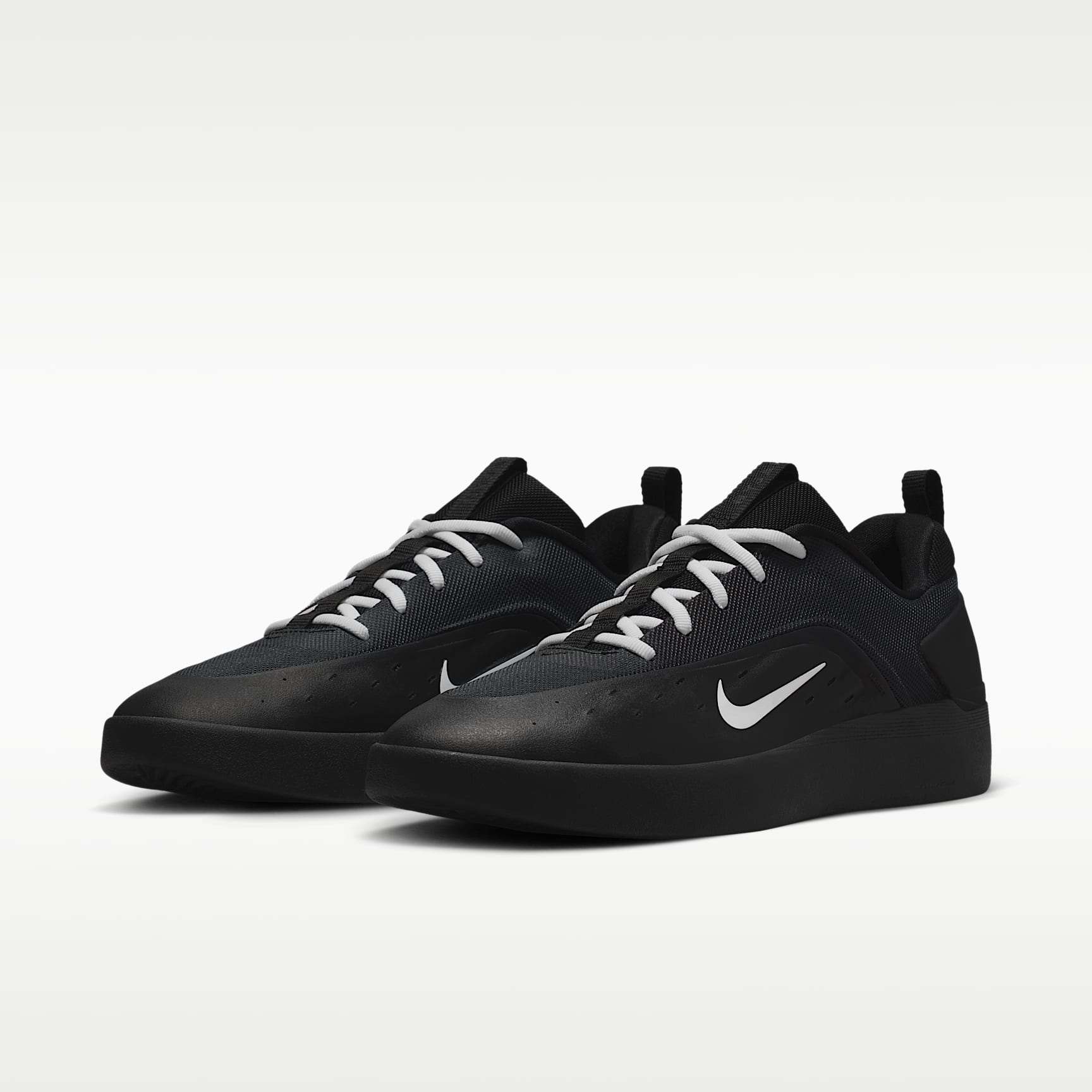 Nike SB Zoom Nyjah 4 Skateboardschuh – Schwarz/Schwarz/Weiß/Weiß
