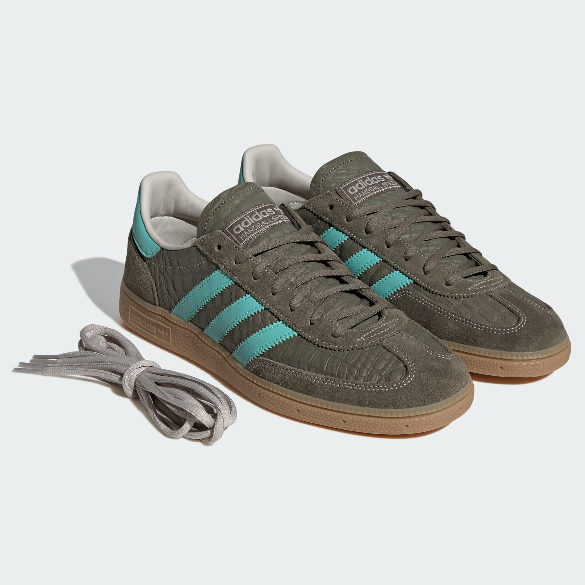 HANDBALL SPEZIAL SCHUH – Olive Strata / Acid Mint / Gum – KI8685