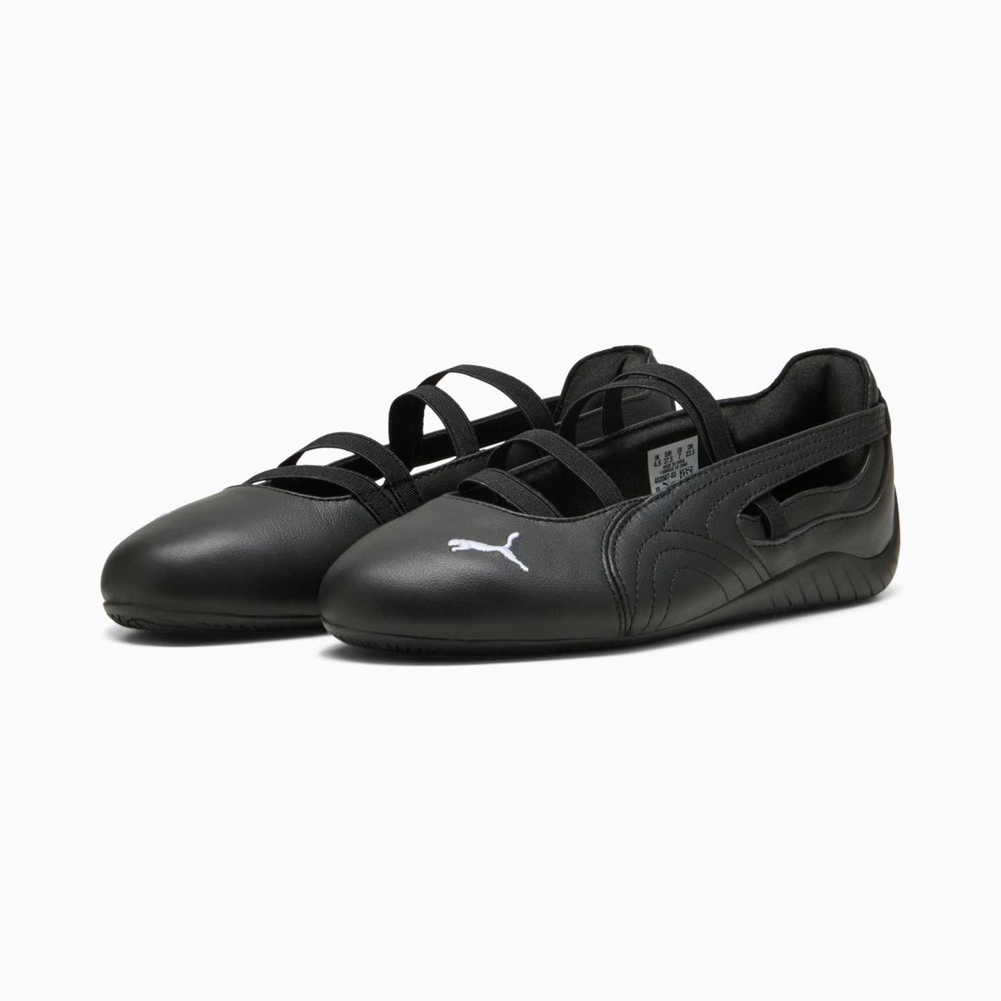 Speedcat Ballet Lederschuhe Damen - PUMA Black-PUMA White