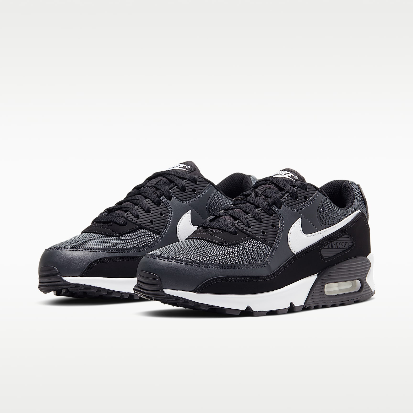 Nike Air Max 90 Herrenschuh – Iron Grey/Dark Smoke Grey/Schwarz/Weiß