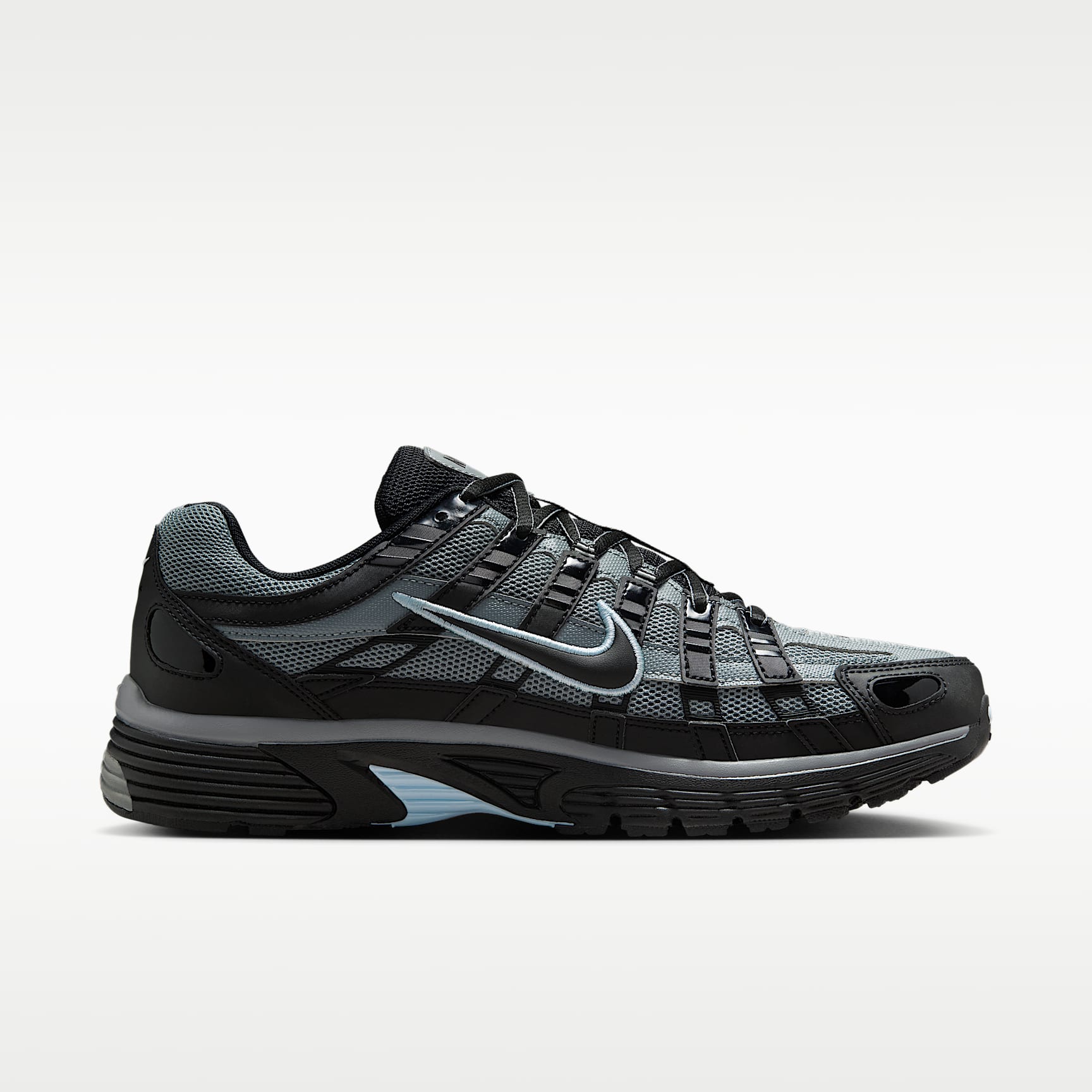 Nike P-6000 Tech Schuh für Herren – Schwarz/Cool Grey/Celestine Blue/Schwarz