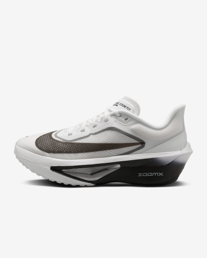 Nike Zoom Fly 6 Straßenlaufschuh für Wettkämpfe (Damen) – Weiß/Smoke Grey/Metallic Silver/Schwarz