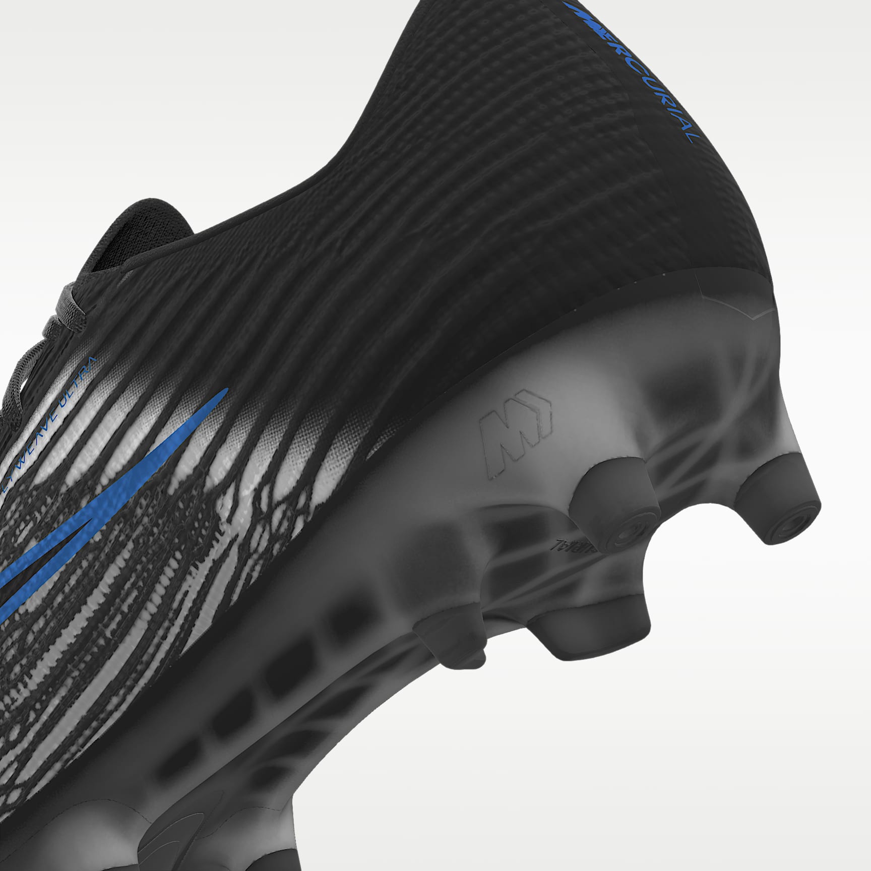 Nike Mercurial Superfly 11 Elite By You personalisierbarer Low-Top-Fußballschuh für Kunstrasen – Schwarz/Schwarz [4172670494]