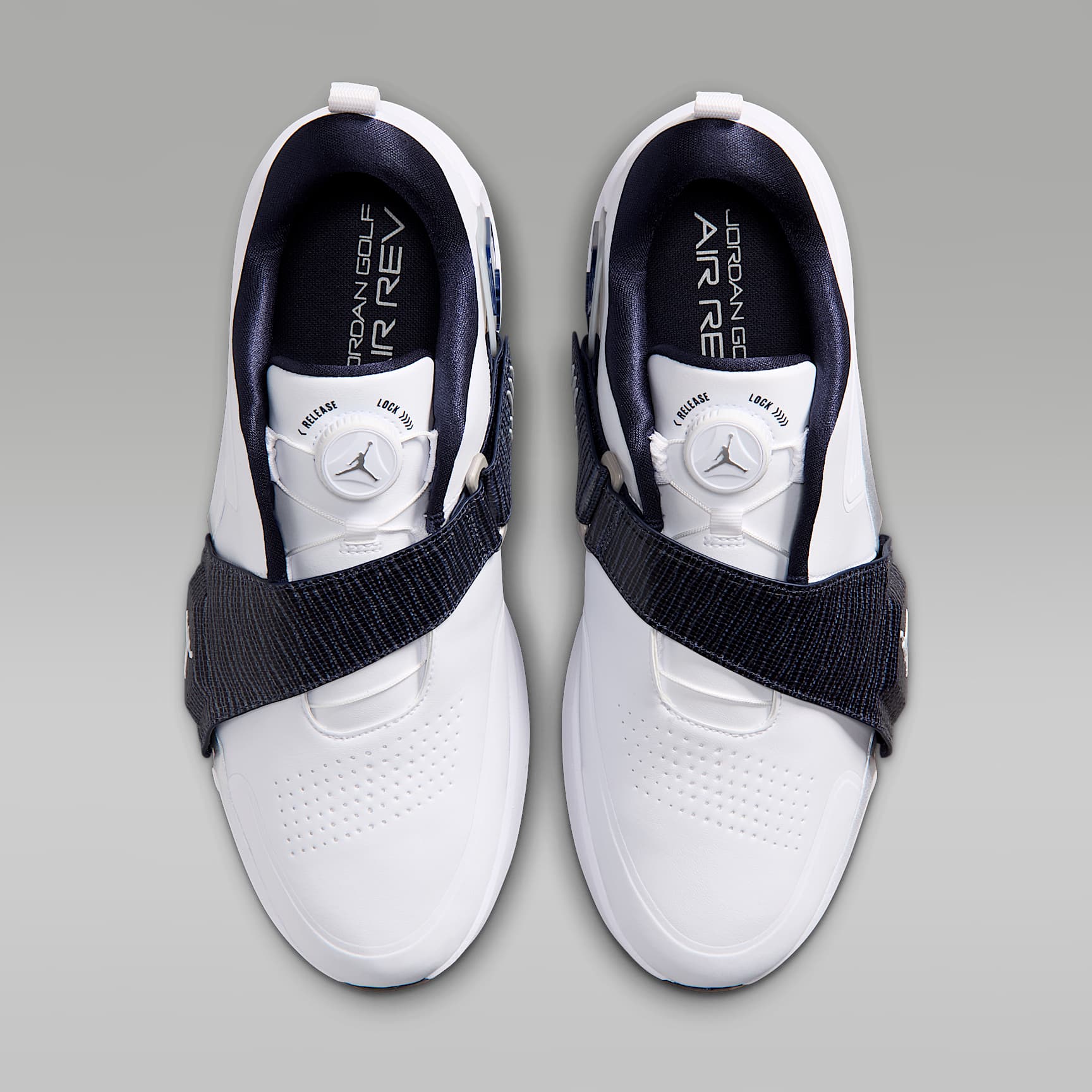 Jordan Air Rev Golfschuh – Weiß/Midnight Navy/Light Smoke Grey/Weiß