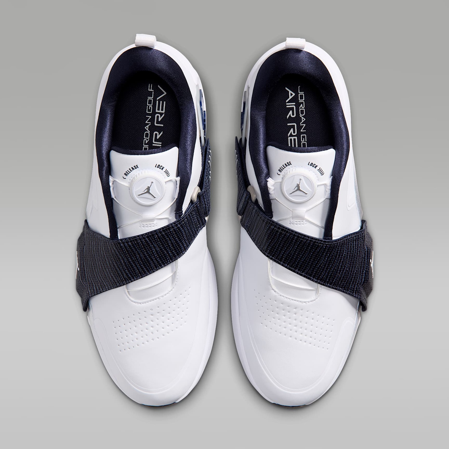Jordan Air Rev Golfschuh – Weiß/Midnight Navy/Light Smoke Grey/Weiß