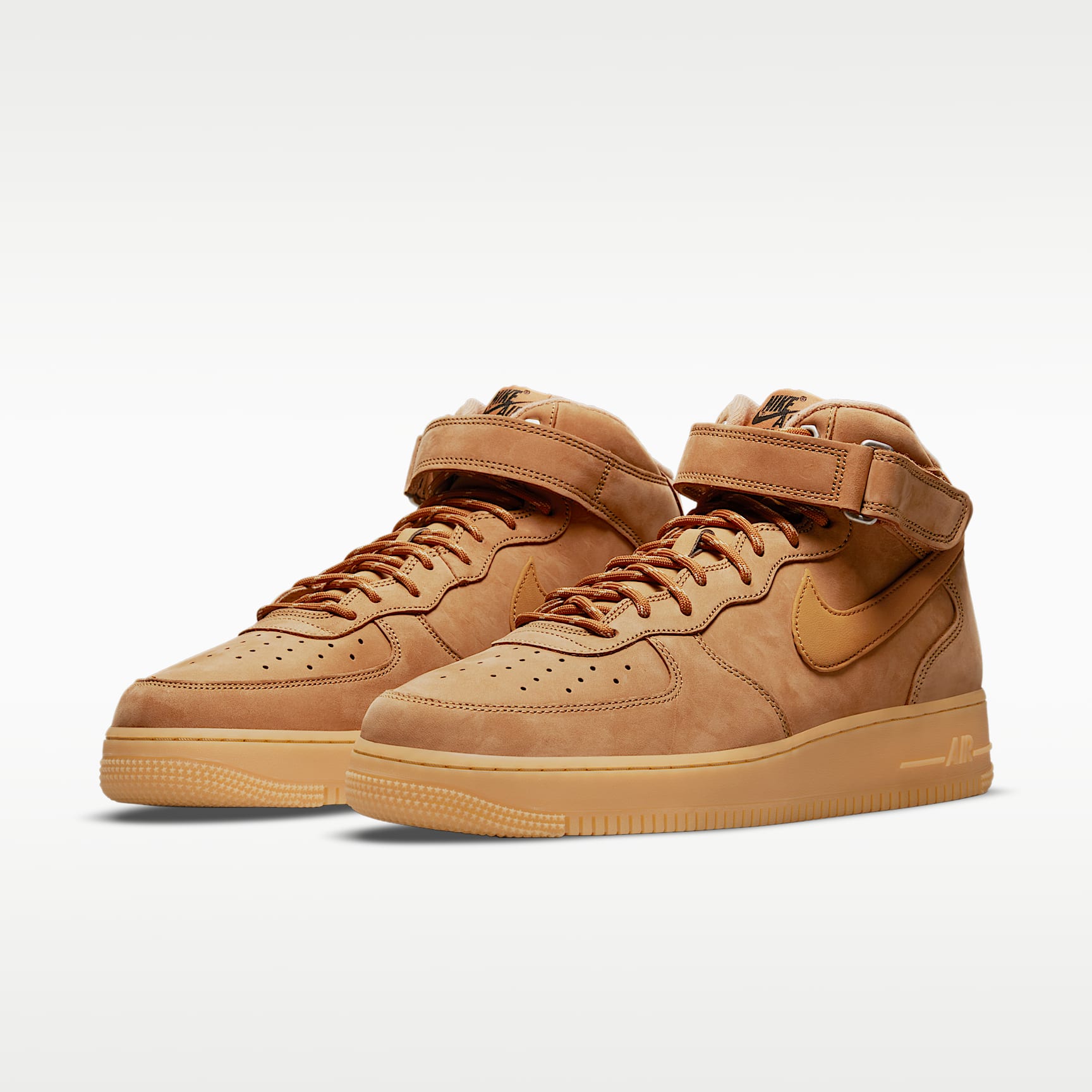 Nike Air Force 1 Mid '07 Herrenschuh – Flax/Gum Light Brown/Schwarz/Wheat