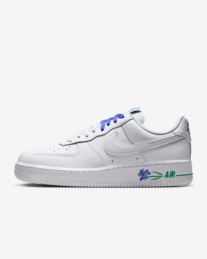 Nike Air Force 1 '07 SE Damenschuh – Weiß/Persian Violet/Stadium Green/Weiß