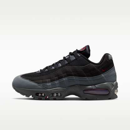Nike Air Max 95 Big Bubble "OG" Schuh (Herren) – Schwarz/Smoke Grey/Dark Smoke Grey/Tough Red