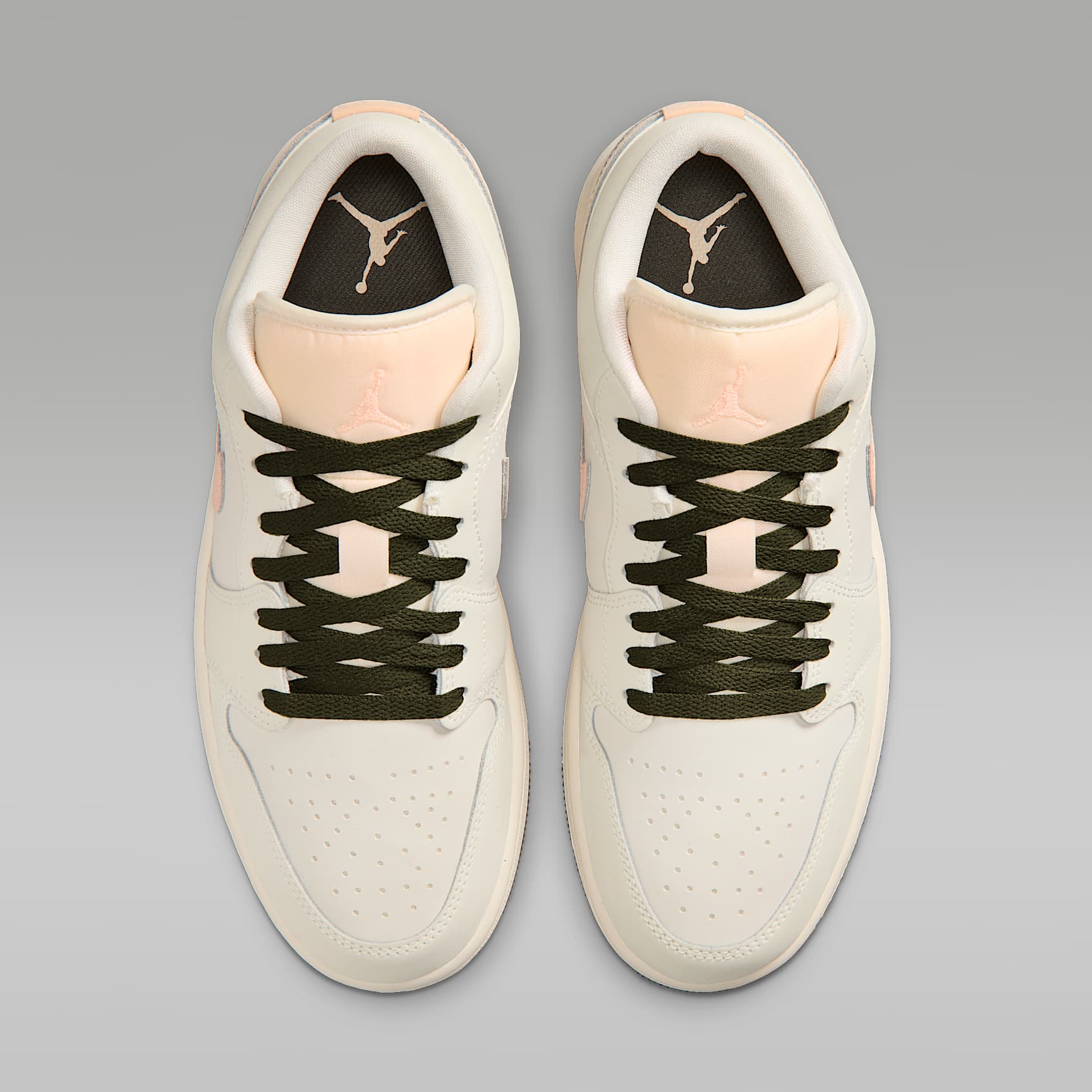 Air Jordan 1 Low Damenschuh – Sail/Crimson Tint/Cargo Khaki