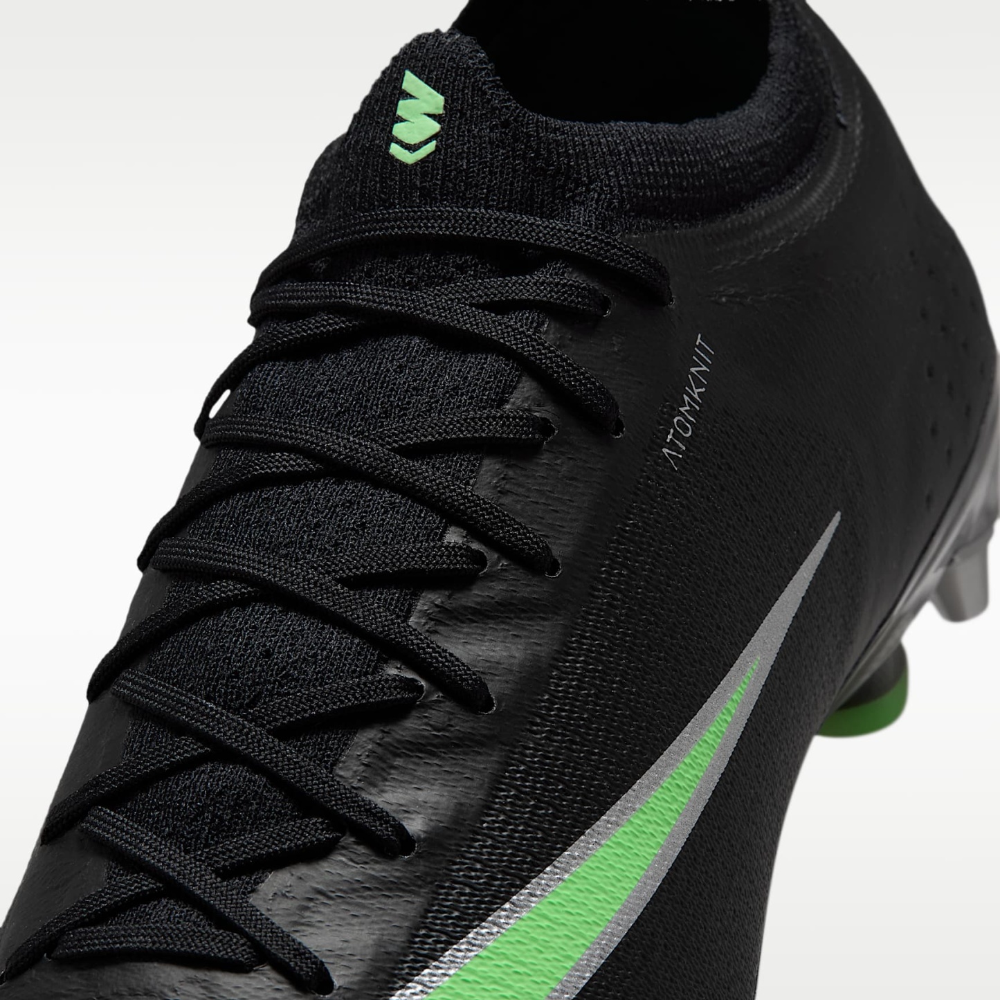 Nike Mercurial Vapor 17 Elite Low-Top-Fußballschuh für weichen Rasen – Schwarz/Schwarz/Illusion Green
